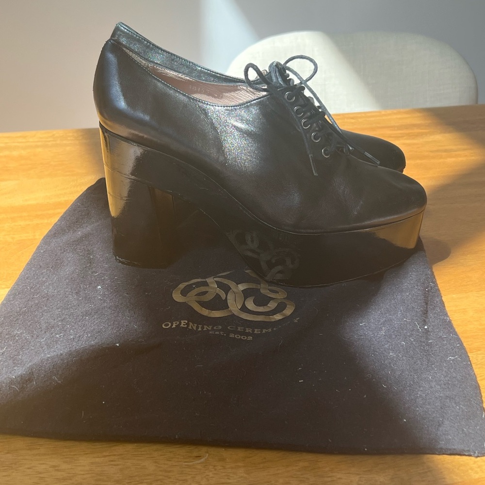 Opening Ceremony Black Oxford Platforms 🖤
